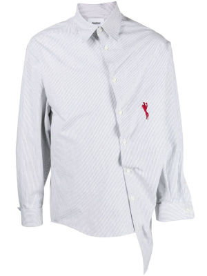 

Logo-embroidered cotton shirt, Doublet Logo-embroidered cotton shirt