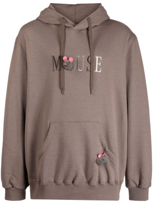 

Embroidered-motif cotton hoodie, Doublet Embroidered-motif cotton hoodie