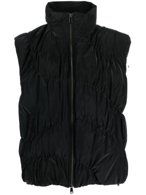 

Funnel-neck feather-down gilet, Ader Error Funnel-neck feather-down gilet