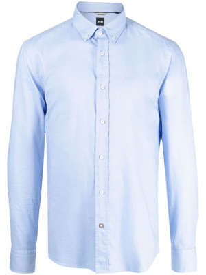 

Logo-embroidered cotton shirt, BOSS Logo-embroidered cotton shirt