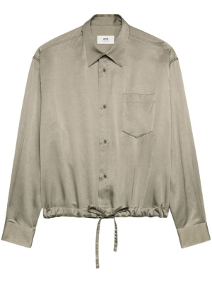 

Long-sleeved drawstring shirt, AMI Paris Long-sleeved drawstring shirt