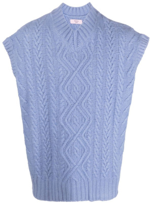 

Boiled cable-knit vest, Martine Rose Boiled cable-knit vest