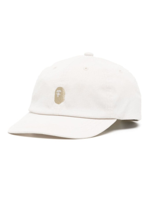 

Logo-embroidered corduroy cap, A BATHING APE® Logo-embroidered corduroy cap