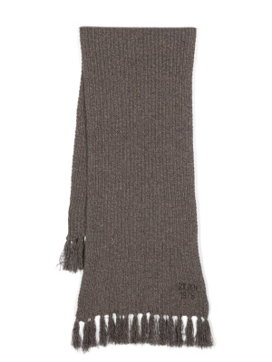 

Logo-embroidered knitted scarf, Golden Goose Logo-embroidered knitted scarf