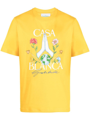 

Gratitude organic-cotton T-Shirt, Casablanca Gratitude organic-cotton T-Shirt