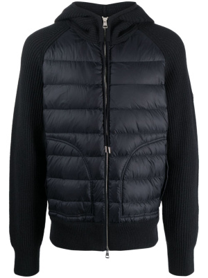 

Padded-panel knit jacket, Moncler Padded-panel knit jacket