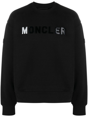 

Logo-appliqué cotton sweatshirt, Moncler Logo-appliqué cotton sweatshirt