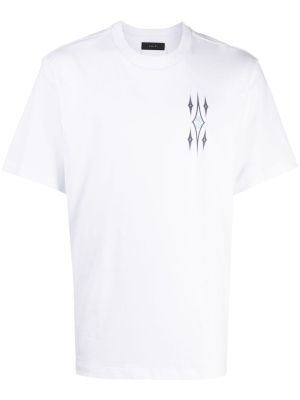 

Argyle-pattern cotton T-shirt, AMIRI Argyle-pattern cotton T-shirt