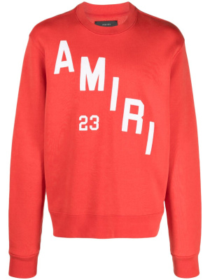 

Logo-print crew-neck sweatshirt, AMIRI Logo-print crew-neck sweatshirt