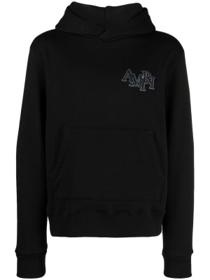 

Logo-patch cotton hoodie, AMIRI Logo-patch cotton hoodie