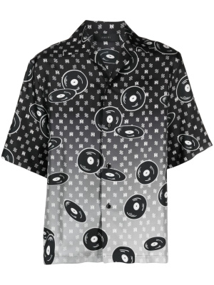 

Falling Records silk shirt, AMIRI Falling Records silk shirt