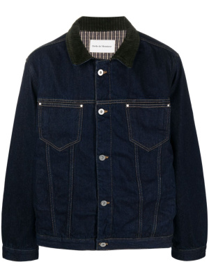 

Logo-patch denim jacket, Drôle De Monsieur Logo-patch denim jacket