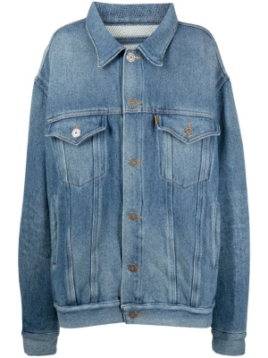 

Spread-collar cotton denim jacket, Doublet Spread-collar cotton denim jacket