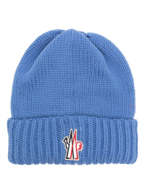 

Logo-embroidered virgin-wool beanie, Moncler Grenoble Logo-embroidered virgin-wool beanie