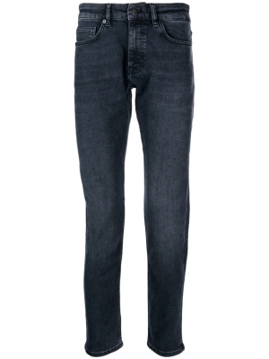 

Logo-patch straight-leg jeans, BOSS Logo-patch straight-leg jeans