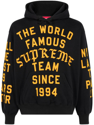 

Team Flocked "Black" hoodie, Supreme Team Flocked "Black" hoodie