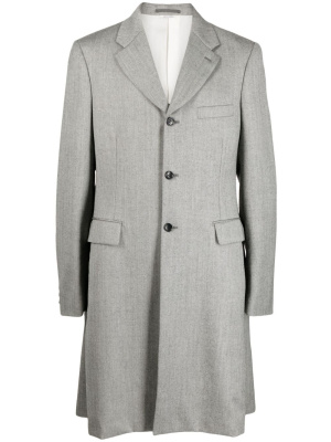 

Draped single-breasted wool coat, Comme Des Garçons Homme Plus Draped single-breasted wool coat