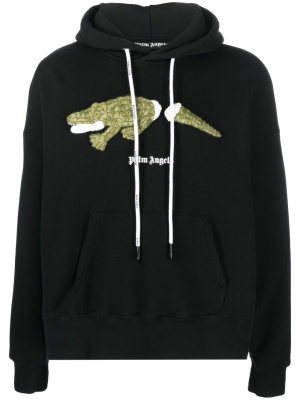 

Crocodile cotton hoodie, Palm Angels Crocodile cotton hoodie