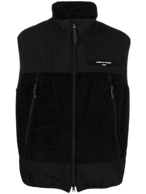 

Zip-up panelled waistcoat, Comme Des Garçons Homme Zip-up panelled waistcoat