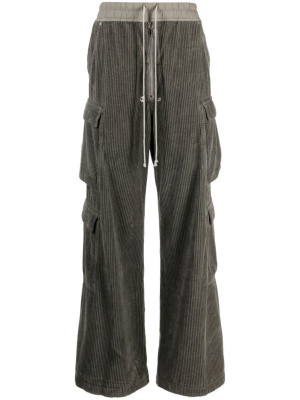 

Wide-leg corduroy cargo trousers, Rick Owens DRKSHDW Wide-leg corduroy cargo trousers