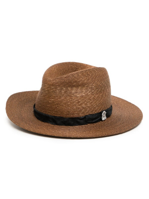 

Patch-detail interwoven fedora hat, Undercover Patch-detail interwoven fedora hat