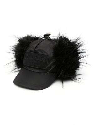 

Logo-patch faux-fur lining cap, Dsquared2 Logo-patch faux-fur lining cap