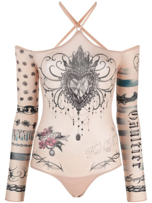 

X KNWLS halterneck bodysuit, Jean Paul Gaultier X KNWLS halterneck bodysuit