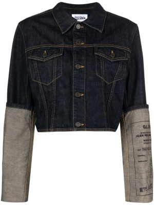 

Cuffed cropped denim jacket, Jean Paul Gaultier Cuffed cropped denim jacket