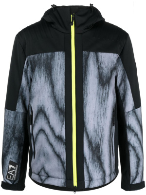 

Panelled hooded jacket, Ea7 Emporio Armani Panelled hooded jacket