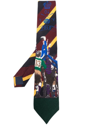 

Rugby striped wool tie, Polo Ralph Lauren Rugby striped wool tie