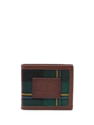 

Logo-patch tartan leather wallet, Polo Ralph Lauren Logo-patch tartan leather wallet