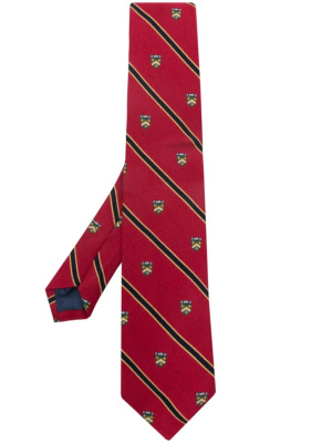 

Striped wool-silk tiie, Polo Ralph Lauren Striped wool-silk tiie