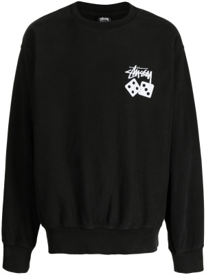 

Dice logo-print sweatshirt, Stüssy Dice logo-print sweatshirt