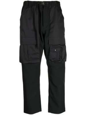 

Elasticated-waist cropped trousers, White Mountaineering Elasticated-waist cropped trousers