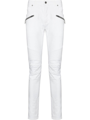 

Zip-detail skinny-cut jeans, Balmain Zip-detail skinny-cut jeans