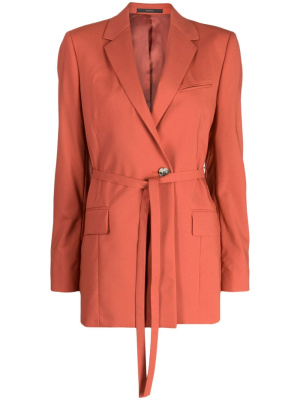 

Notched-lapels belted blazer, Paul Smith Notched-lapels belted blazer