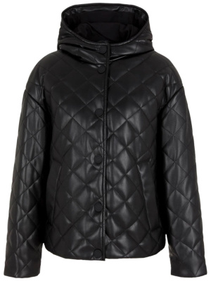 

Diamond-quilted hooded jacket, Armani Exchange Diamond-quilted hooded jacket