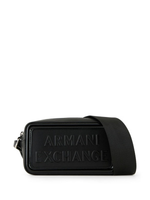 

Embossed-logo crossbody bag, Armani Exchange Embossed-logo crossbody bag