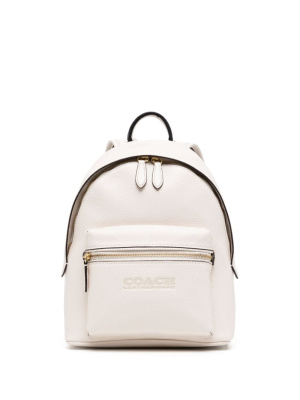 

Logo-debossed leather backpack, Coach Logo-debossed leather backpack
