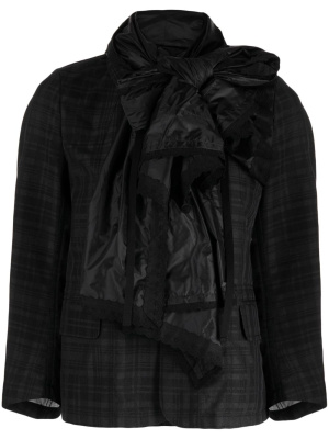 

Detachable-bow plaid jacket, Comme des Garçons TAO Detachable-bow plaid jacket