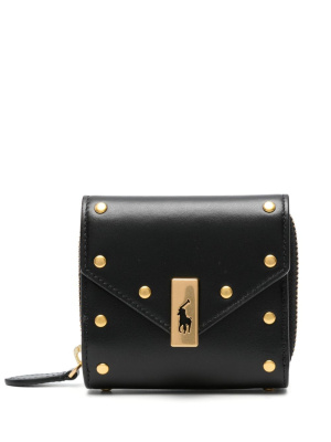 

ID studded leather wallet, Polo Ralph Lauren ID studded leather wallet