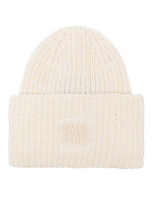 

Logo-patch ribbed-knit beanie, Bimba y Lola Logo-patch ribbed-knit beanie
