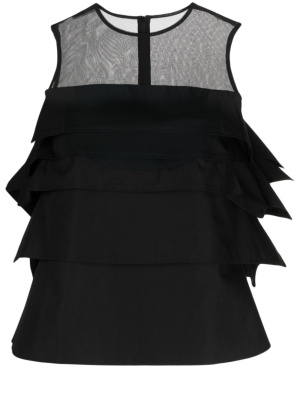 

Ruffled sleeveless blouse, Sacai Ruffled sleeveless blouse