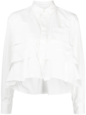 

Ruffled long-sleeve shirt, Sacai Ruffled long-sleeve shirt