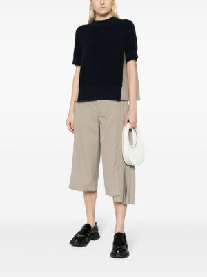 

Panelled ribbed-knit top, Sacai Panelled ribbed-knit top