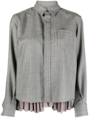 

Pleated striped shirt, Sacai Pleated striped shirt