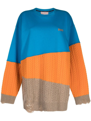

Panelled colour-block sweatshirt, BAPY BY *A BATHING APE® Panelled colour-block sweatshirt