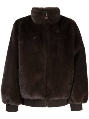 

Funnel-neck zip-up coat, SANDRO Funnel-neck zip-up coat