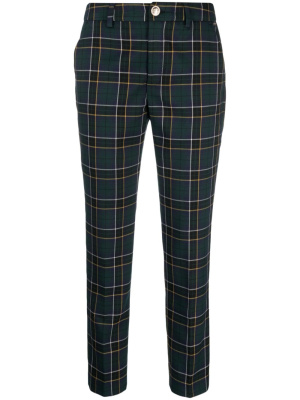 

Plaid-check straight-cut trousers, LIU JO Plaid-check straight-cut trousers