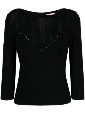 

Rhinestone-embellished cut-out jumper, LIU JO Rhinestone-embellished cut-out jumper